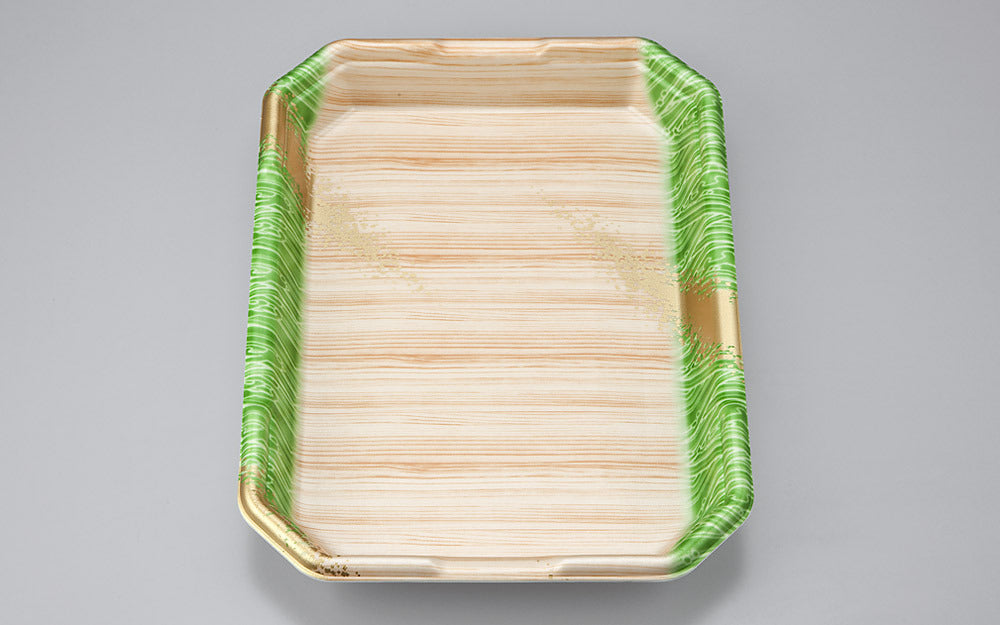 精肉容器 L-カク3．5 浜唄緑