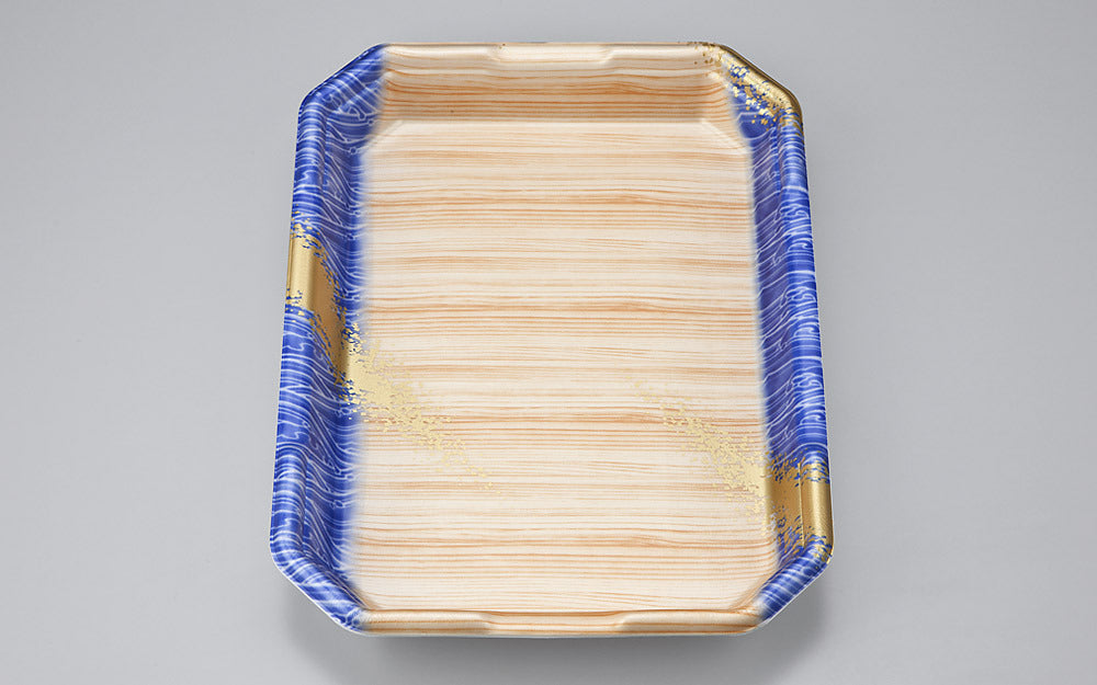 精肉容器 L-カク3．5 浜唄青