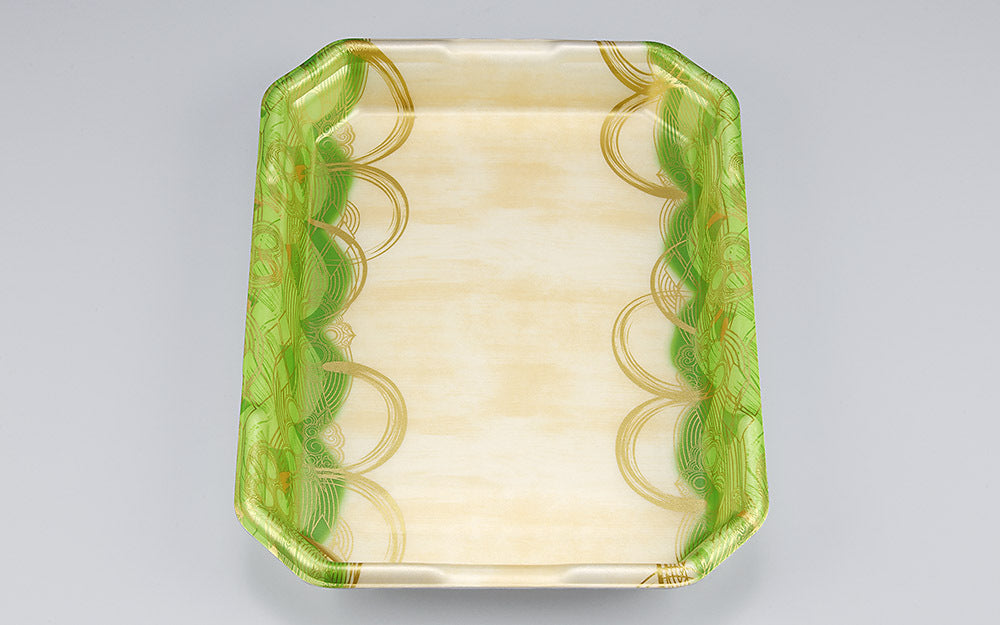 精肉容器 L-カク3．5 波瓦緑