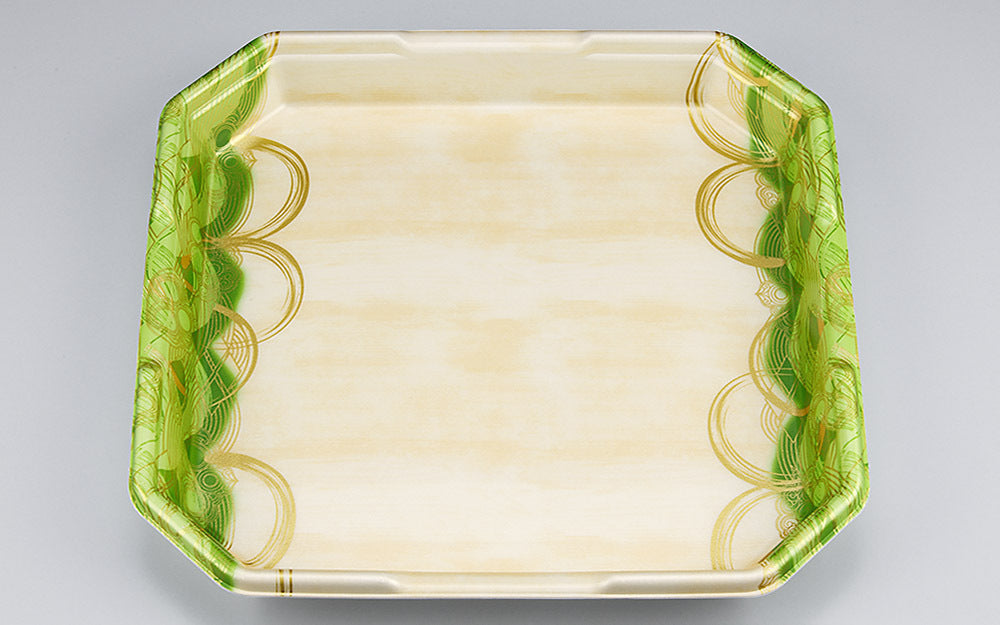 精肉容器 L-カク5 波瓦緑