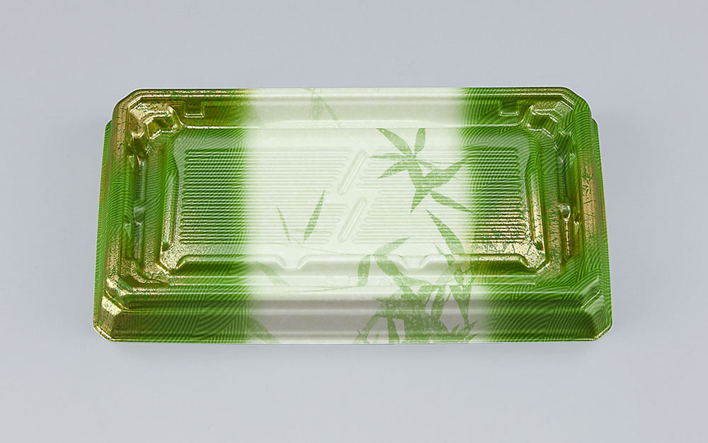 刺身容器 UFハカマ板段2 すず葉緑本体