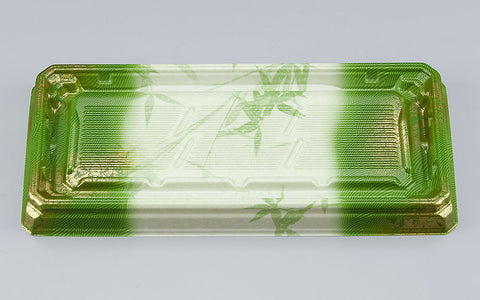 刺身容器 UFハカマ板段3 すず葉緑本体