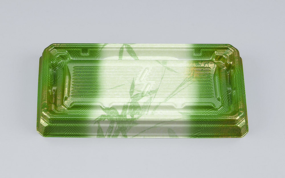 刺身容器 UFハカマ板段14 すず葉緑本体