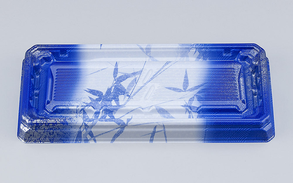 刺身容器 UFハカマ板段15 すず葉青本体