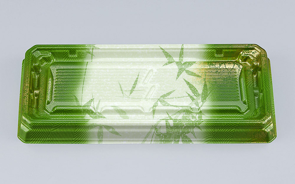 刺身容器 UFハカマ板段15 すず葉緑本体