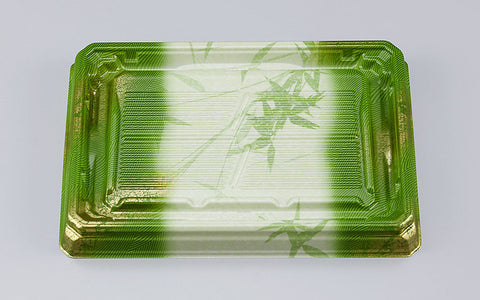 刺身容器 UFハカマ板段24 すず葉緑本体