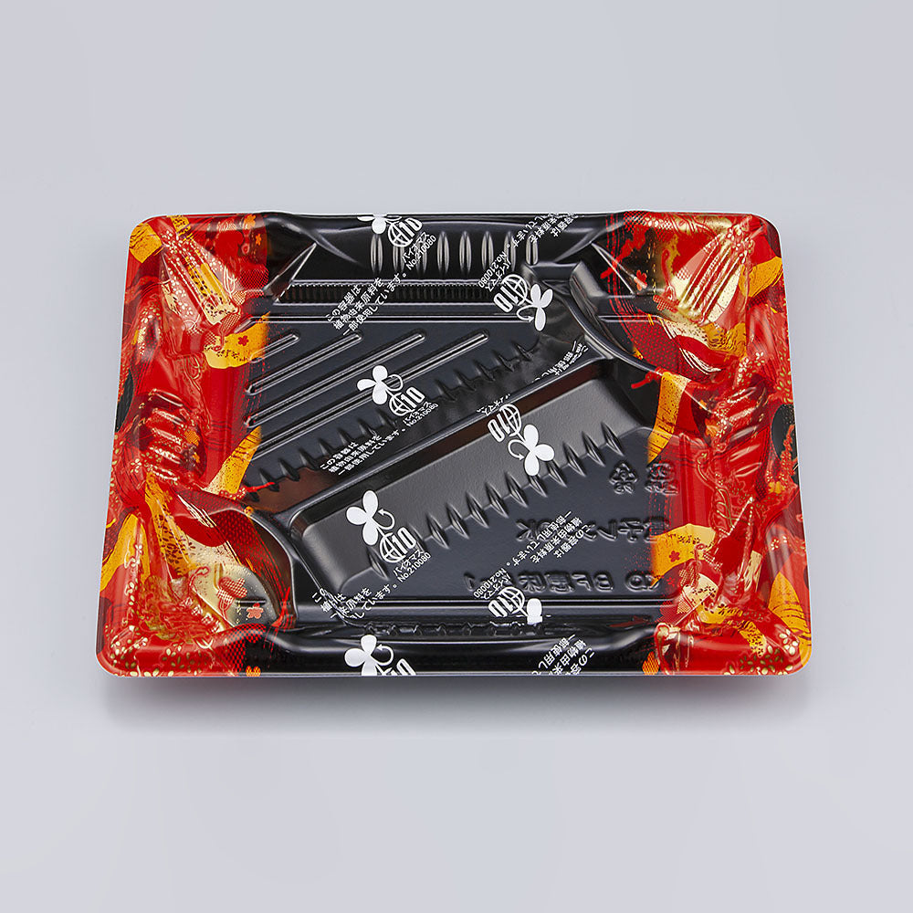 弁当容器 BF恵味8-1 短冊赤B本体（N）
