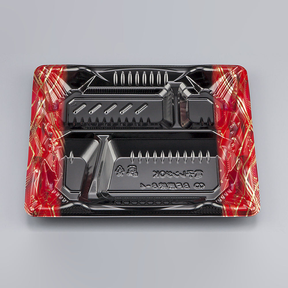 弁当容器 BF恵味8-4 フレーム赤本体（N）
