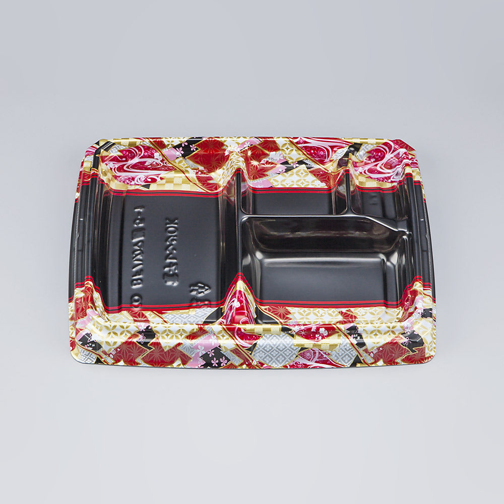 弁当容器 BFハカマ膳5-1 鶴姫赤本体（N）
