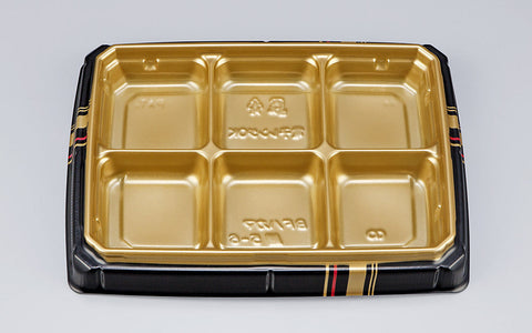 弁当容器 BFハカマ膳5-6 四辻金本体（N）
