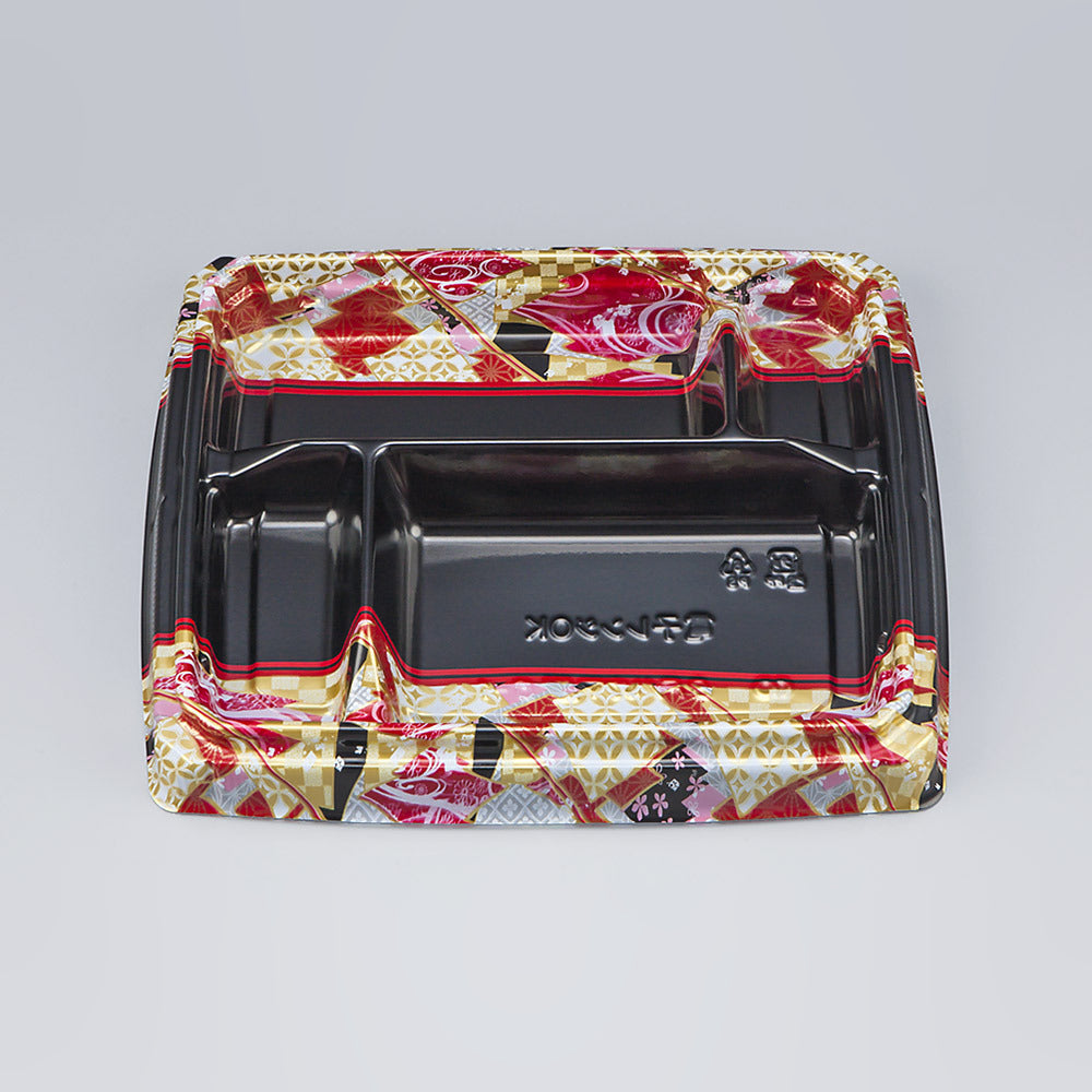 弁当容器 BFハカマ膳6-1 鶴姫赤本体（N）