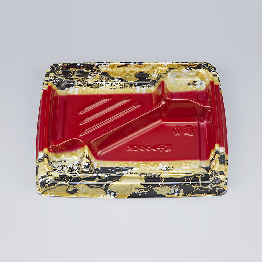 弁当容器 BFハカマ膳6-2 国風赤本体（N）　【販売終了】