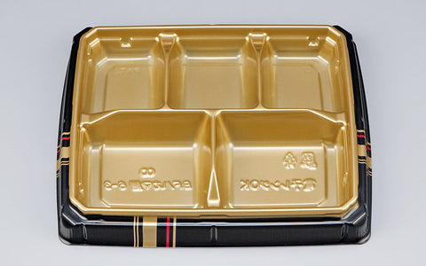 弁当容器 BFハカマ膳6-3 四辻金本体（N）