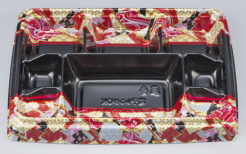 弁当容器 BFハカマ膳8-1 鶴姫赤本体（N）