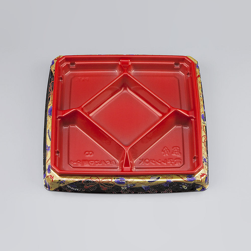 弁当容器 BFハカマ膳9-1 こづち赤本体（N）