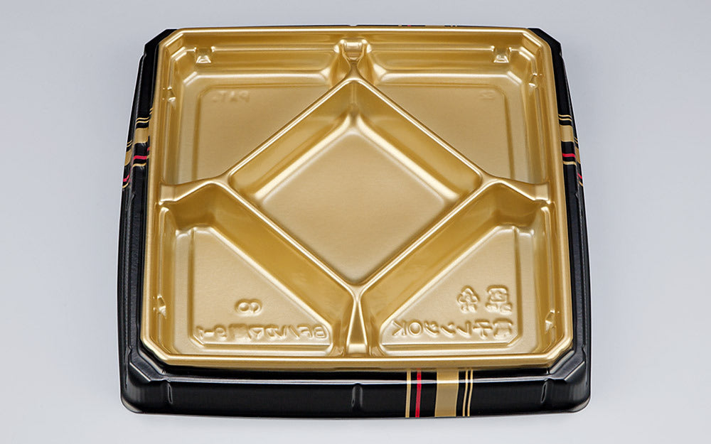 弁当容器 BFハカマ膳9-1 四辻金本体（N）
