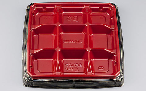 弁当容器 BFハカマ膳9-2 金板目本体（N）