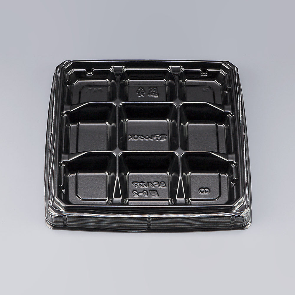 弁当容器 BFハカマ膳9-2 黒板目本体（N）