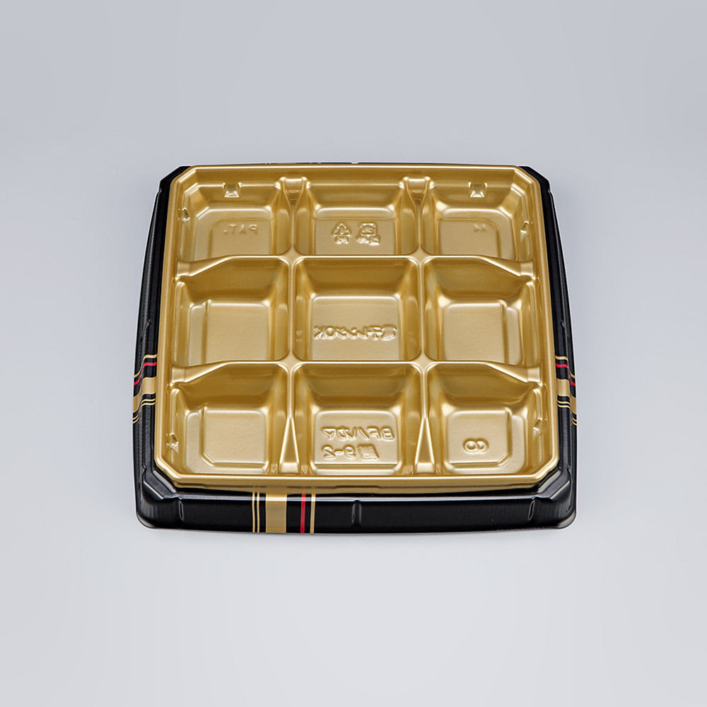 弁当容器 BFハカマ膳9-2 四辻金本体（N）
