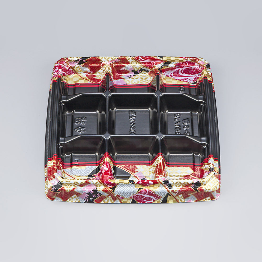 弁当容器 BFハカマ膳9-2 鶴姫赤本体（N）