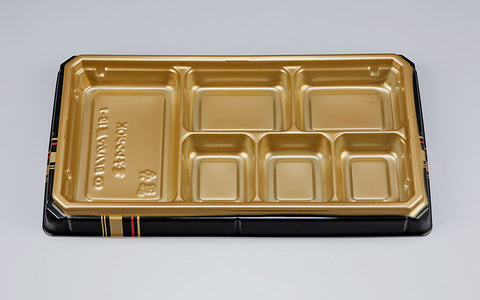 弁当容器 BFハカマ膳19-1 四辻金本体（N）