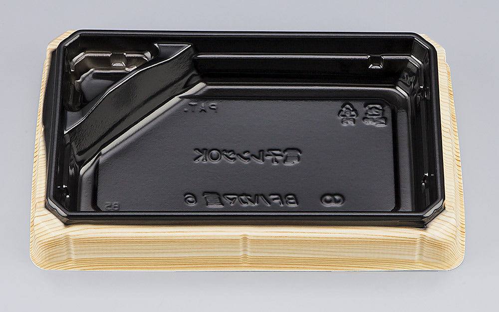 丼・重 BFハカマ重6 杉板黒本体（N）