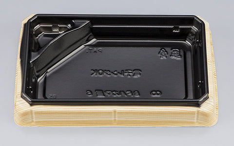 丼・重 BFハカマ重6 杉板黒本体（N）