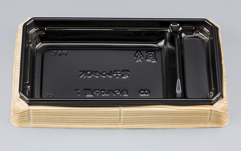 丼・重 BFハカマ重7 杉板黒本体（N）