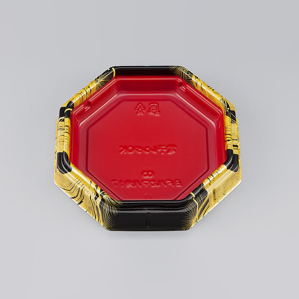 弁当容器 BFハカマ八角17 雅赤本体（N）