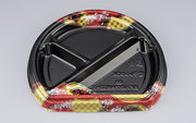 弁当容器 BFハカマ半月33-3 舞扇赤本体（N）