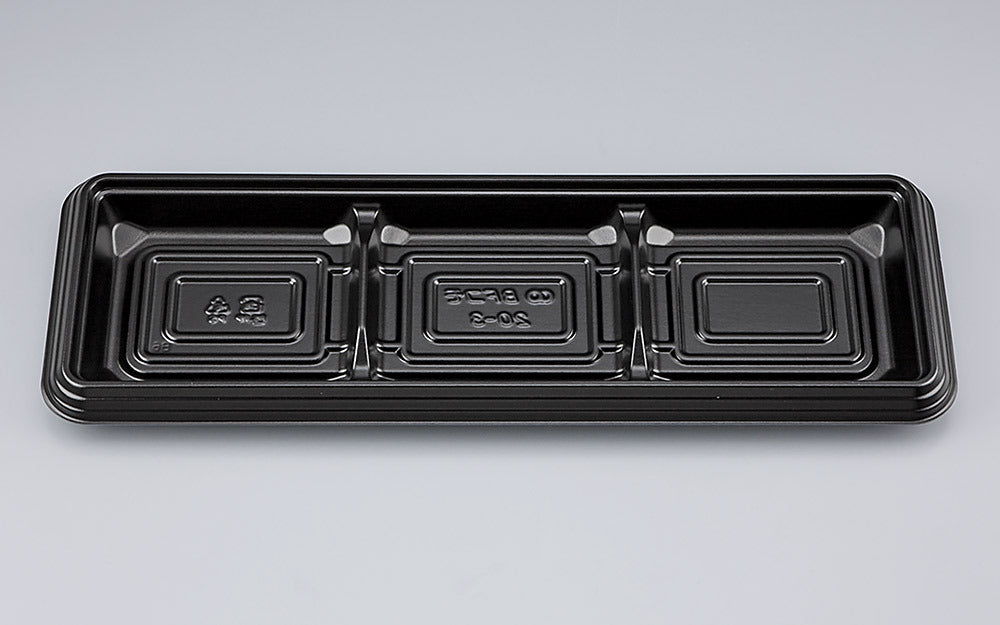 オードブル容器 BFコモ20-3 黒本体（N）