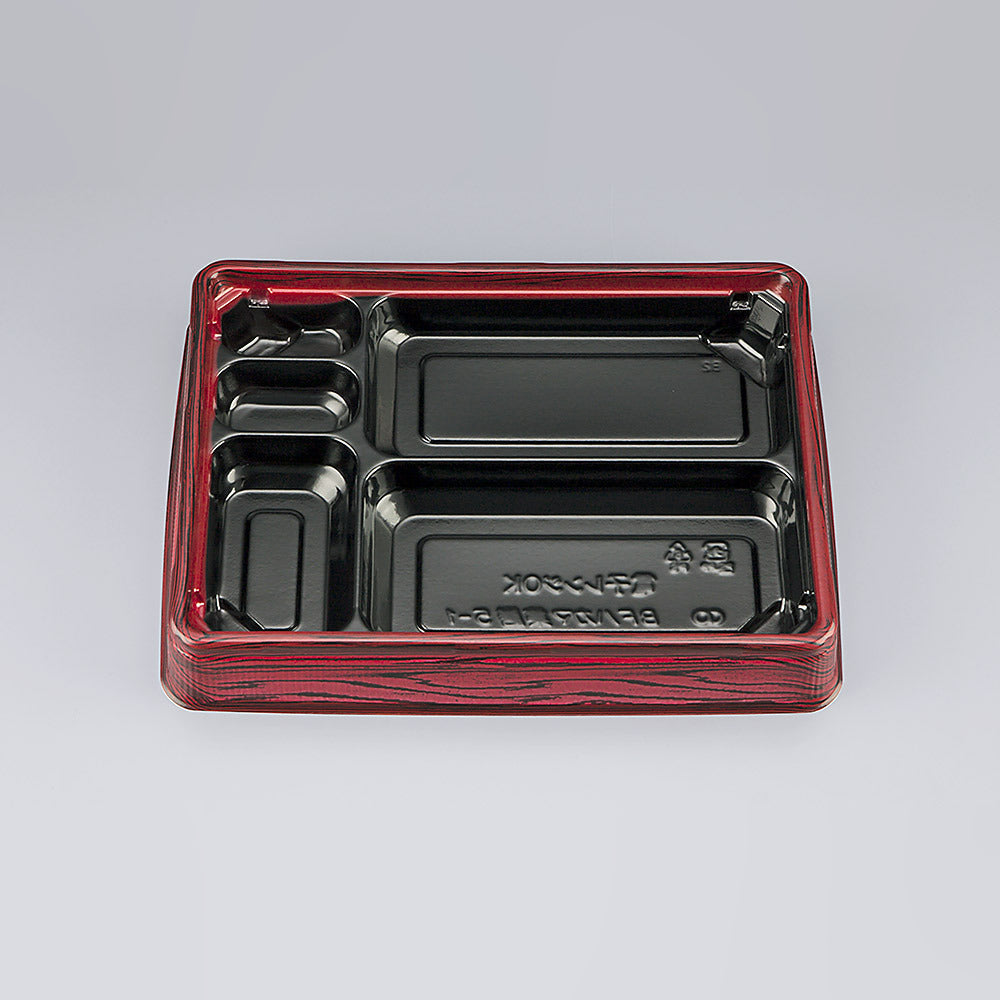弁当容器 BFハカマ集膳5-1 ローズW本体（N）