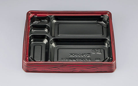弁当容器 BFハカマ集膳5-1 ローズW本体（N）