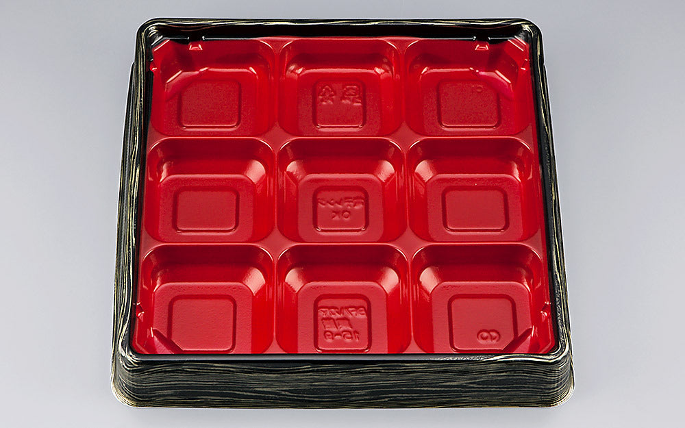 弁当容器 BFハカマ集膳15-9 金板目本体（N）
