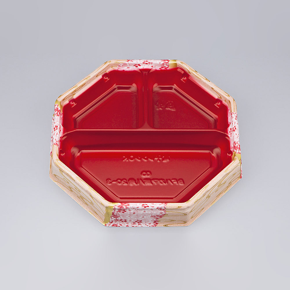 弁当容器 BFハカマ集八角20-3花風月本体（N）