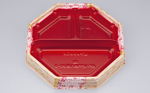 弁当容器 BFハカマ集八角20-3花風月本体（N）