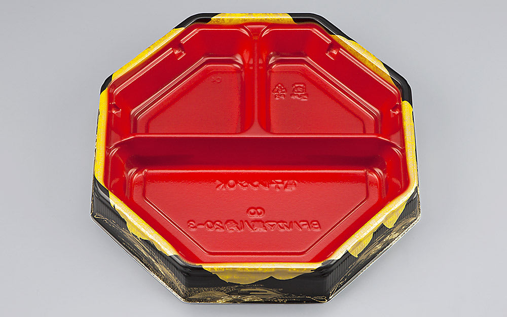 弁当容器 BFハカマ集八角20-3みやこ扇赤本体N