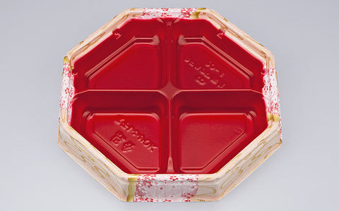 弁当容器 BFハカマ集八角20-4花風月本体（N）