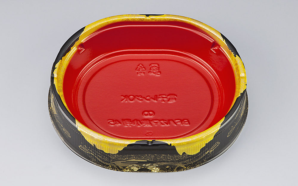 寿司容器 BFハカマ集小判45みやこ扇赤本体（N）