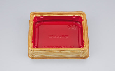 寿司容器 BFハカマ集折8 杉板赤本体（N）
