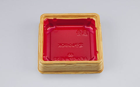 寿司容器 BFハカマ集折32 杉板赤本体（N）