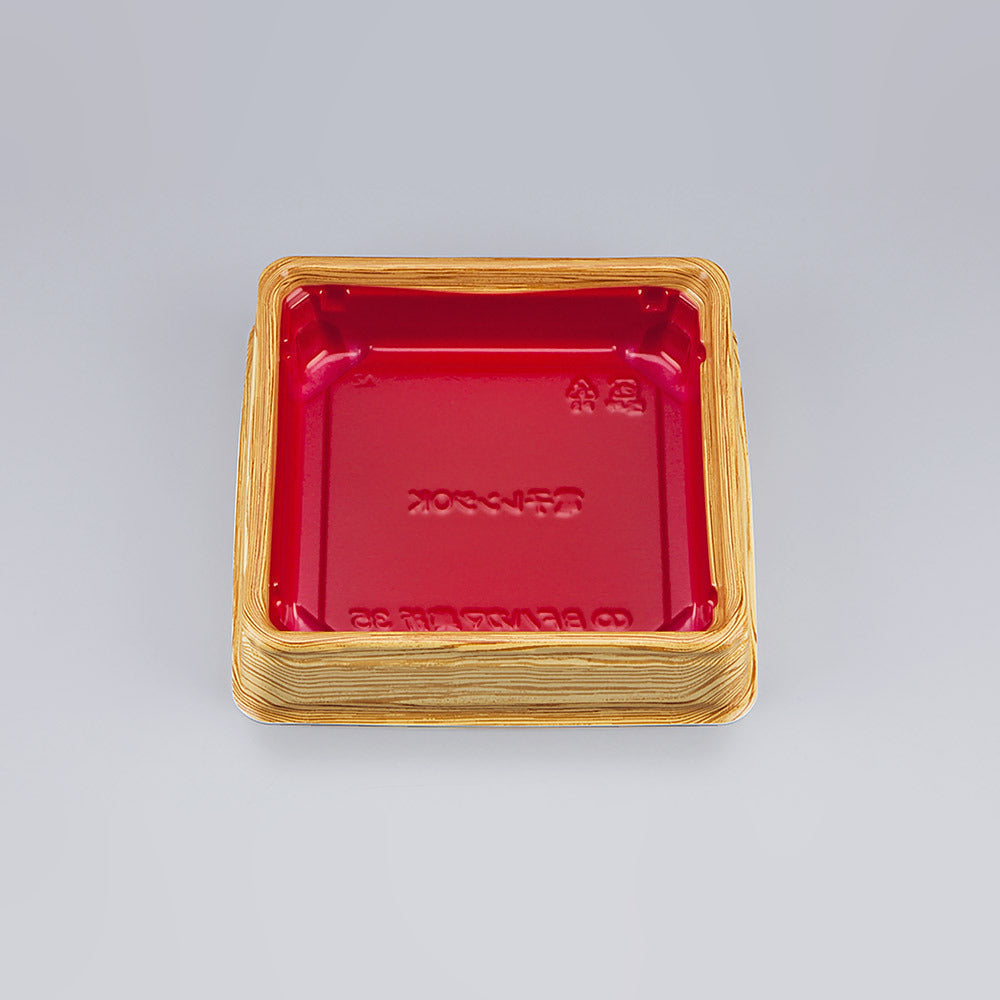 寿司容器 BFハカマ集折35 杉板赤本体（N）