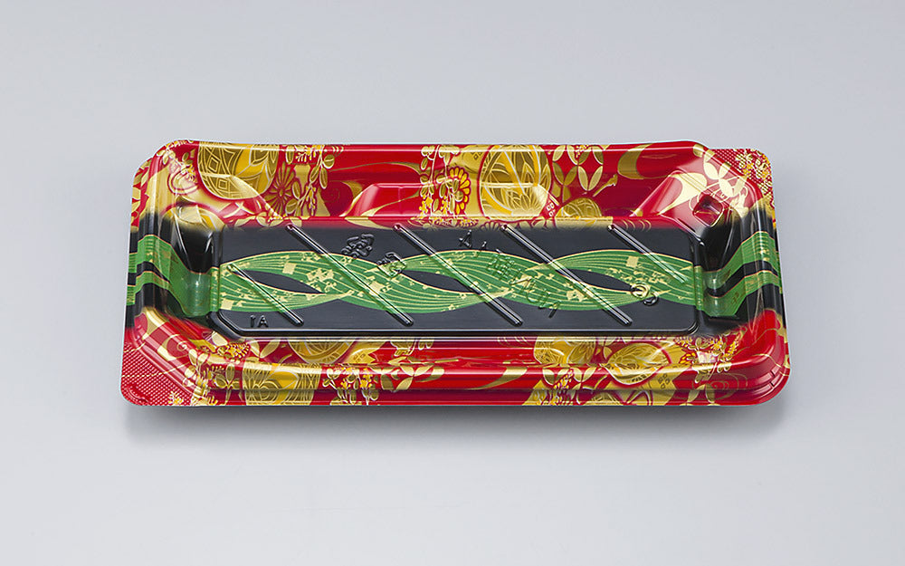 寿司容器 NUN鞆14 結笹赤本体