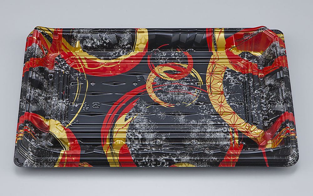 刺身容器 NUN汐見8 陶輪赤本体