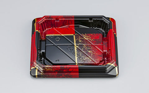 寿司容器 NUN囲23 彩角赤本体