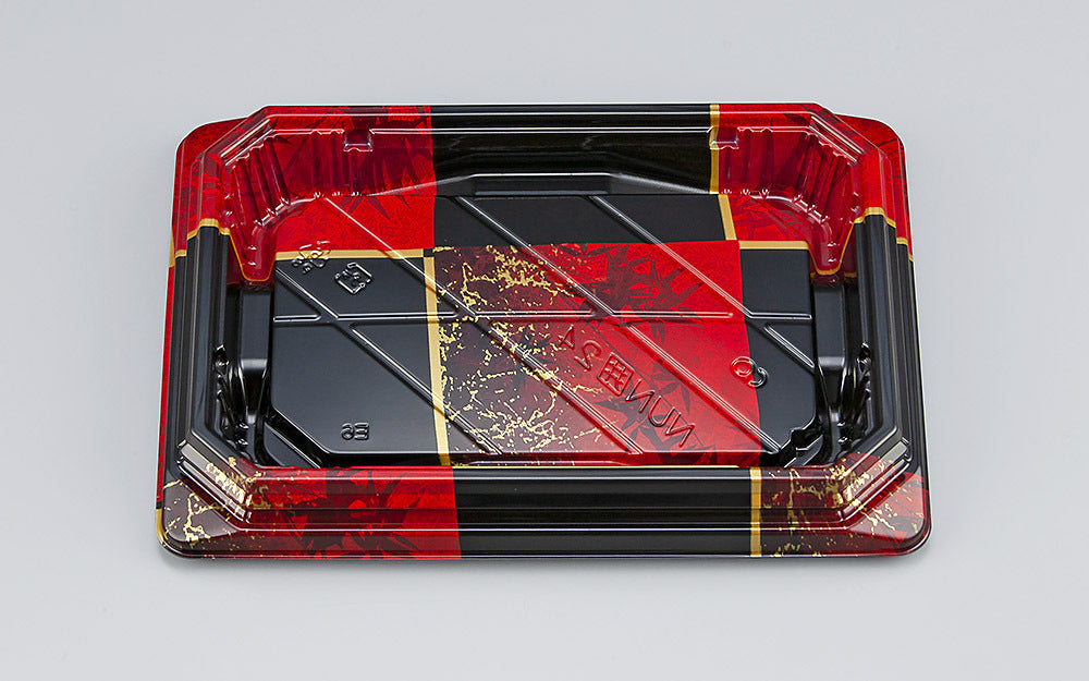 寿司容器 NUN囲24 彩角赤本体