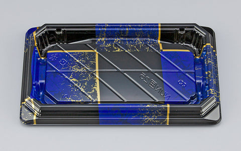 寿司容器 NUN囲25 彩角青本体