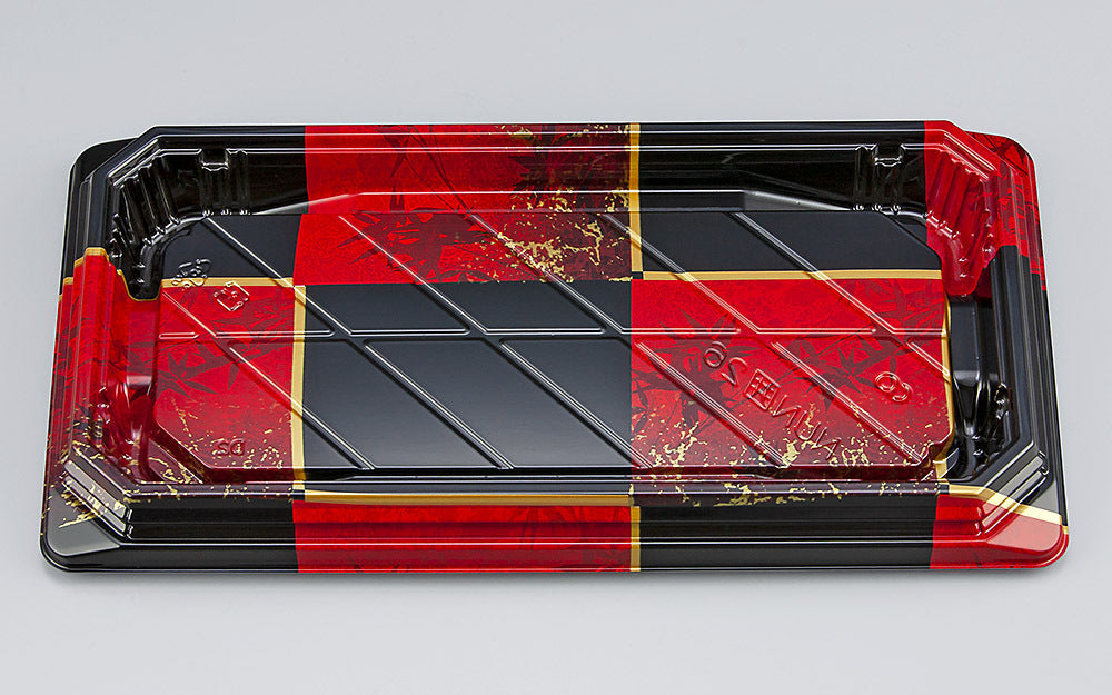 寿司容器 NUN囲26 彩角赤本体