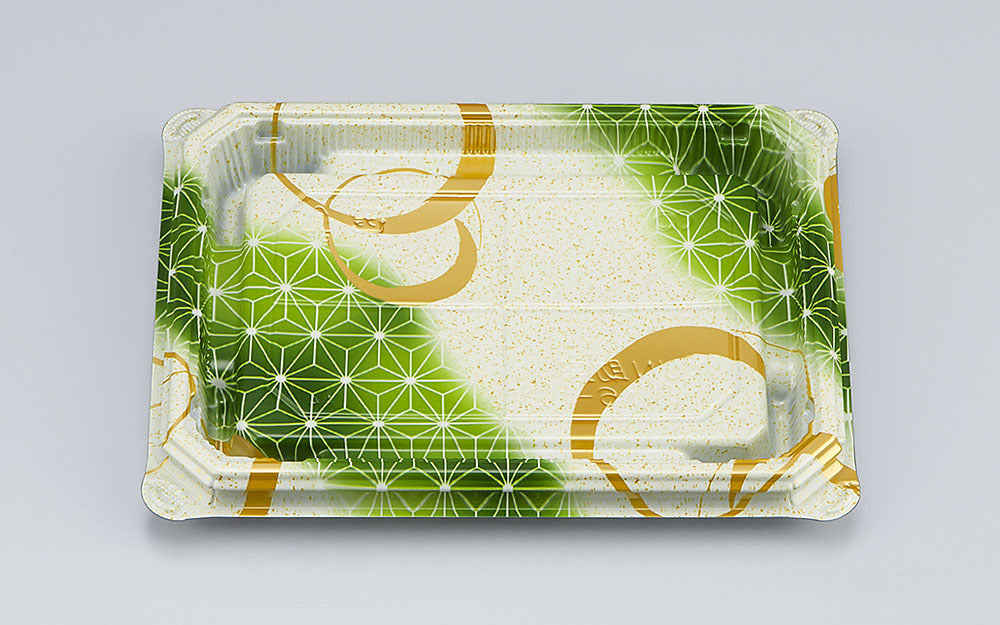 寿司容器 NUN助盛16-12 あさ月緑本体