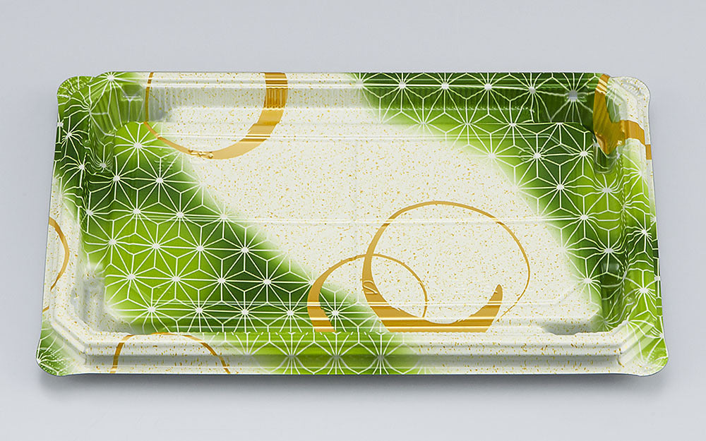 寿司容器 NUN助盛20-12 あさ月緑本体